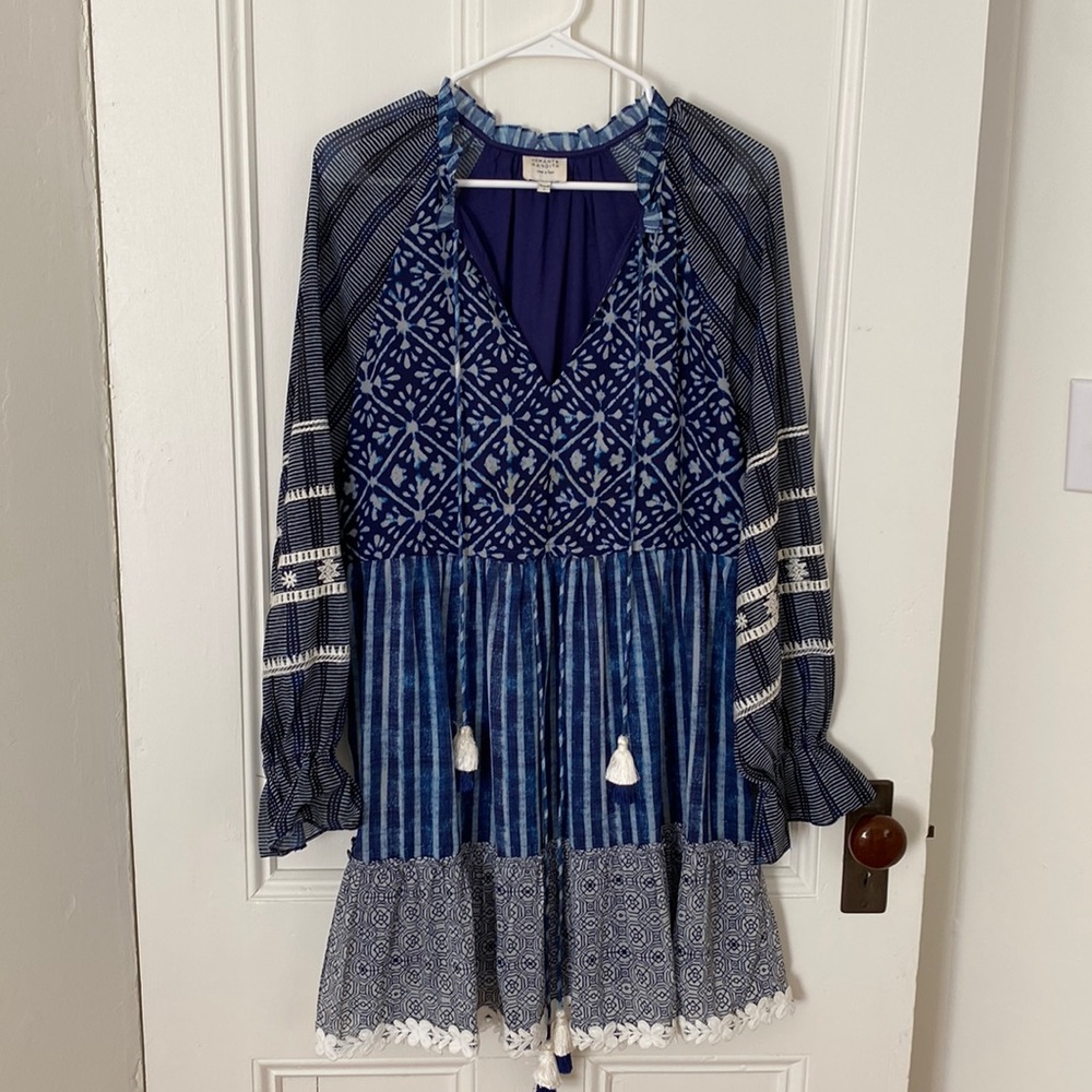 Boho mixed print dress